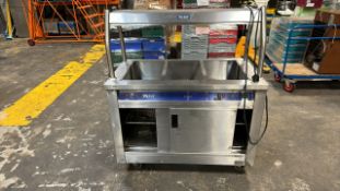 NO RESERVE Victor Mobile Heated Serving Unit Bain Marie and Hot Cupboard
