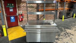 NO RESERVE, Stainless Steel Serving Counter
