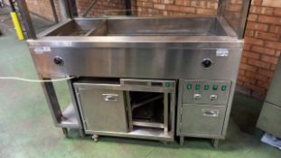 NO RESERVE, Bain Marie with separate small hot cupboard