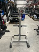 NO RESERVE 6 Arm Weight Plate Storage