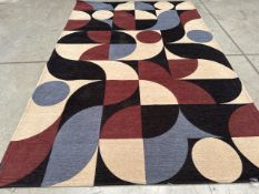 Milan Rug In Deco Deco Rug In Blue Copper 200x300cm