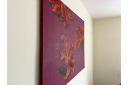 NO RESERVE Stencil Art on Canvas Frame