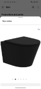 Karcent Wall Hung Matt Black Toilet x1