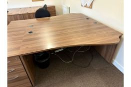 NO RESERVE Walnut Desks and Drawer Units