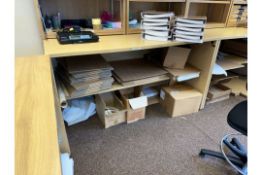 NO RESERVE Oak Effect Desks x2