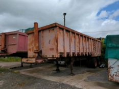 Tandem Axle Tipping Trailer (Spares or Repair NO MOT)