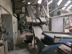 8m Incline Conveyor With Over-Band Magnet & Parallel Feed