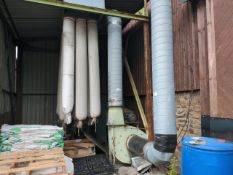 18 Bag Vertical Dust Bag Unit & 11.5KW Extractor Fan