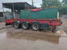 2010 Oldbury Tri-Axle Hooklift Drawbar Trailer