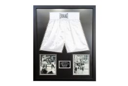 Larry Holmes Signed Boxing Shorts
