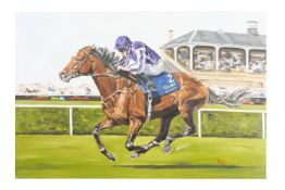 Canvas painting of Kew Gardens Winner of St Leger 2018 Doncaster