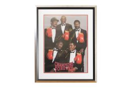 Champions Forever Signed Photo - Joe Frazier, Muhammad Ali, Ken Norton, George Foreman & Larry Holme