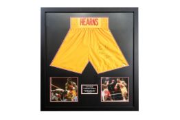 Thomas Hearns Signed Shorts