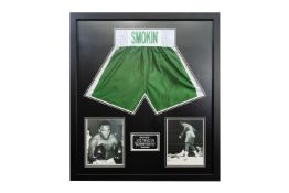 Joe Fraizer signed shorts