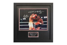 Sugar Ray Leonard & Roberton Duran Signed Photo
