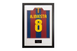 Andreas Iniesta signed Barcelona Jersey