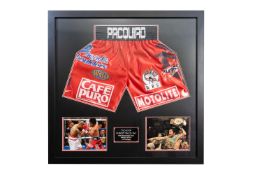 Manny Pacquio Signed Shorts