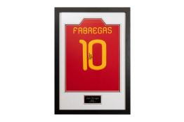 Cesc Fabregas signed Spain jersey