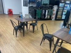 4 x Restaurant Tables & 10 chairs