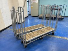 Pair Of Warehouse Gondola Trolleys