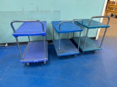 Tiered Warehouse Trolleys x 3