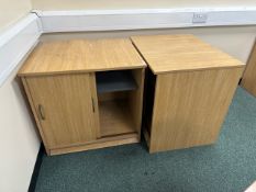 Wooden Storage Cupboards x4