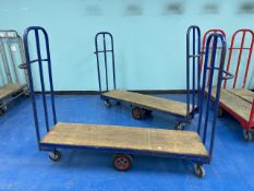 Pair Of Gondola Warehouse Gondola Trolleys