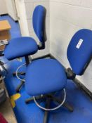 2 x Blue Office Chairs