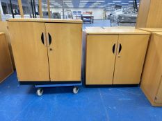 Pair Of Wooden Storage Cabinets