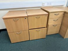 Assorted Wooden Drawer Units x5