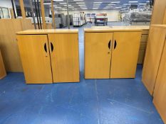 Pair Of Wooden Storage Cabinets