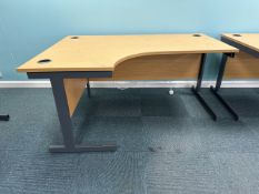 NO RESERVE Pair Of Curved Radial Office Desks