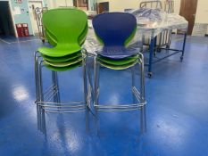 Bulk Offer Of 10 x Plastic Utility High Stools