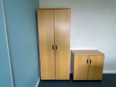 Tall Wooden Storage Cabinet