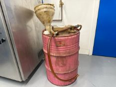 Oil Barrel & Funnel