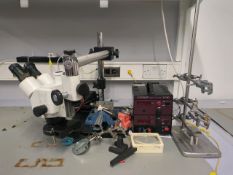 Microscope work Apparatus & Coutant LC60 Variable Power Supply