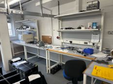 Wooden Workbenches x 7