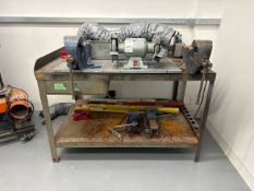 Metal Workbench with Vice