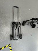 Foldable Black Metal Trolley x 2
