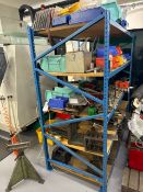 Metal Storage Rack and Contents