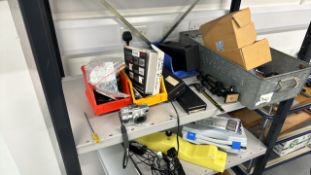 Metal Storage Racks and contents x 2