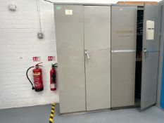 Metal Cabinet and Contents