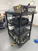 Black Plastic 4 Tier Trolley