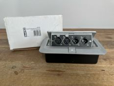 SoundLAB Pop-up Combination Plate (2 Female XLR & 2 Male XLR)