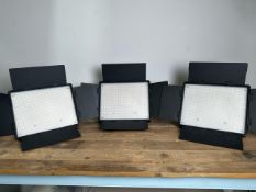 x3 LEDGO 900CSC Bi-Colour Dimmable LED Studio Lights