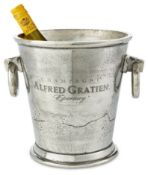 Boxed Heavy Nickel Alfred Gratien Epernay Champagne Bucket/Wine Cooler