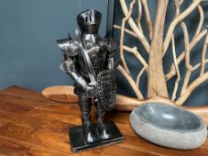 New Boxed Small Suit Of Armour In A Black/Bronze Finish