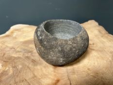 Heavy Original Carved 15Cm Stone Bowl (Please Note Each Is Individually Made Therefore Every One Is
