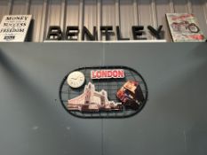 Large Metal London Wall Art Decoration (Approx 75Cm X 45Cm)