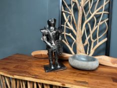 New Boxed Small Suit Of Armour In A Black/Bronze Finish